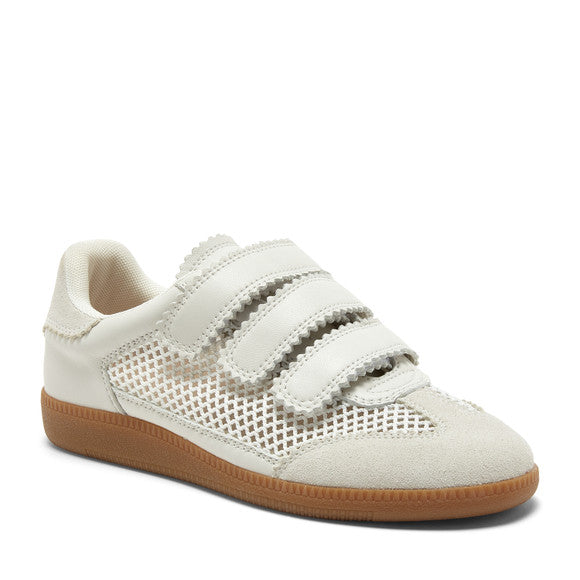 The Mesh Velcro Court Sneaker in White Shoes 'N' More The Mesh Velcro Court Sneaker in White Shoes 'N' More