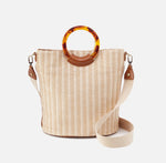 Load image into Gallery viewer, The Bucket Straw Crossbody in Natural Tortoise
