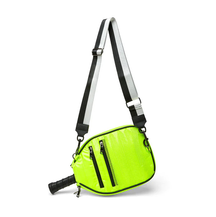 The Sporty Sleeve Pickle Racket Cover in Neon Yellow
