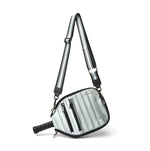 Load image into Gallery viewer, The Sporty Sleeve Pickle Racket Cover in Silver Liquid
