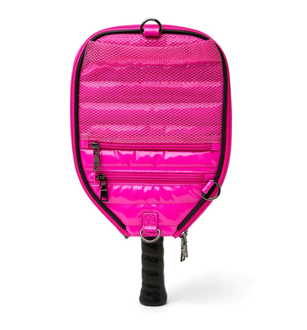 The Pickleball Tote in Pink Patent
