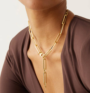 The Open Link Necklace in Gold