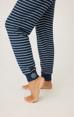 Load image into Gallery viewer, The Stripe Jogger in Midnight
