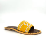 Load image into Gallery viewer, The Sunshine Beaded Slide in Yellow
