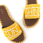 Load image into Gallery viewer, The Sunshine Beaded Slide in Yellow
