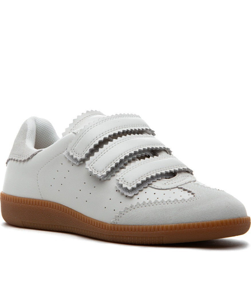 The Velcro Court Sneaker in White – Shoes 'N' More