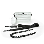 Load image into Gallery viewer, The Downtown Crossbody in White Patent
