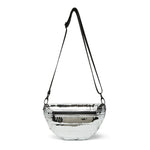 Load image into Gallery viewer, The Little Runaway Crossbody in Silver Liquid
