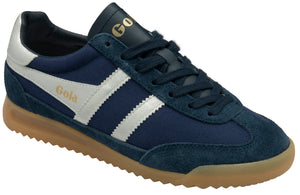 The Tornado Sneaker in Navy Silver