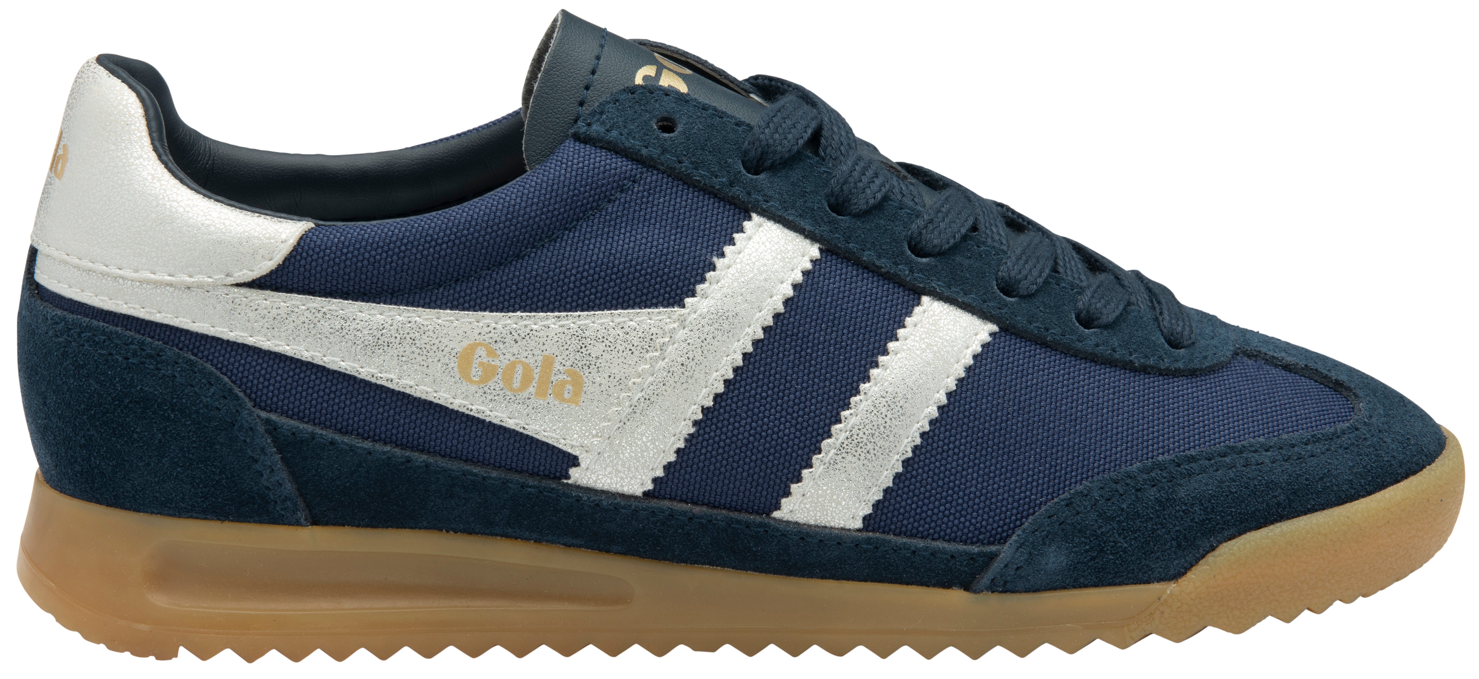 The Tornado Sneaker in Navy Silver