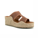Load image into Gallery viewer, The Perforated Slide Espadrille in Taupe
