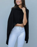 Load image into Gallery viewer, The Travel Poncho in Black
