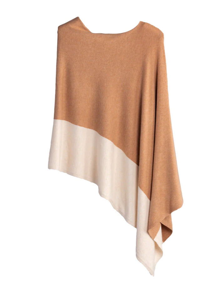 The Travel Poncho in Sand Ombre