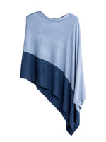 Load image into Gallery viewer, The Travel Poncho in Sky Blue Ombre
