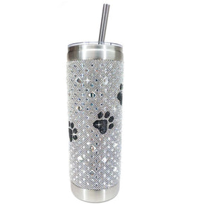 The Crystal Tumbler in Silver Black