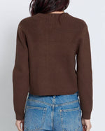 Load image into Gallery viewer, The Zip Up Sweater in Chocolate
