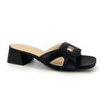 Load image into Gallery viewer, The Rectangle Slide Sandal in Black
