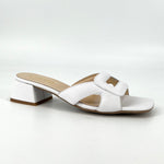 Load image into Gallery viewer, The Rectangle Slide Sandal in White
