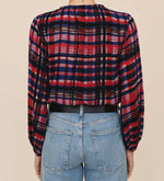 Load image into Gallery viewer, The Plaid Elastic Shirred Top in Winter

