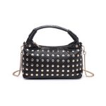 Load image into Gallery viewer, The Gold Stud Crossbody in Black
