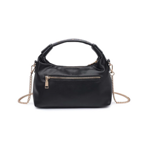 The Gold Stud Crossbody in Black