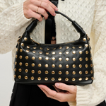 Load image into Gallery viewer, The Gold Stud Crossbody in Black
