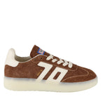 Load image into Gallery viewer, The Gum Sole Suede Retro Sneaker in Brown White
