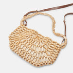 Load image into Gallery viewer, The Wooden Bead Shoulder Bag in Natural
