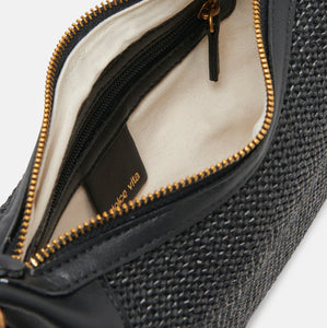 The Mixed Media Shoulder Bag in Black