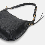 Load image into Gallery viewer, The Mixed Media Shoulder Bag in Black

