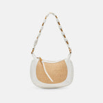 Load image into Gallery viewer, The Mixed Media Shoulder Bag in Natural
