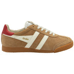 Load image into Gallery viewer, The Elan Heritage Sneaker in Caramel Off White
