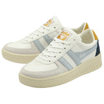 Load image into Gallery viewer, The Multi Color Court Sneaker in White Blue Sun
