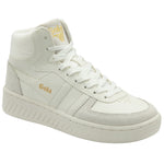 Load image into Gallery viewer, The High Top Trident Sneaker in White
