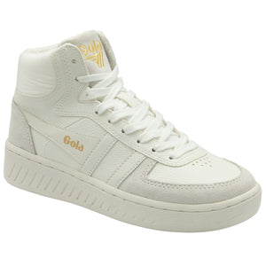 The High Top Trident Sneaker in White