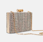 Load image into Gallery viewer, The Tweed Clutch in Black Multi
