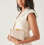 Load image into Gallery viewer, The Tweed Clutch in Bone Multi
