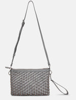 Load image into Gallery viewer, The Woven Crossbody in Gun Metal
