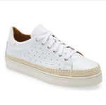 Load image into Gallery viewer, The Jute &amp; Rubber Sole Sneaker in White
