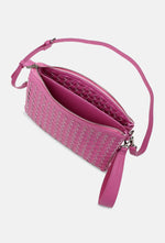 Load image into Gallery viewer, The Woven Crossbody in Hot Pink
