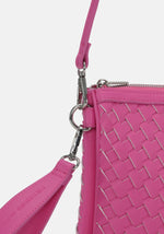 Load image into Gallery viewer, The Woven Crossbody in Hot Pink
