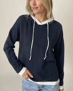 Load image into Gallery viewer, The Colorblock Hoodie in Navy
