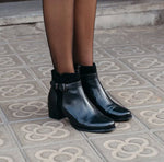 Load image into Gallery viewer, The Belted Ankle Bootie in Black
