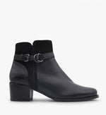 Load image into Gallery viewer, The Belted Ankle Bootie in Black
