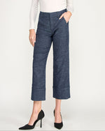 Load image into Gallery viewer, The Cuffed Crop Trouser in Stargazer
