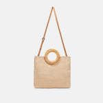 Load image into Gallery viewer, The Rattan Handle Clutch in Natural
