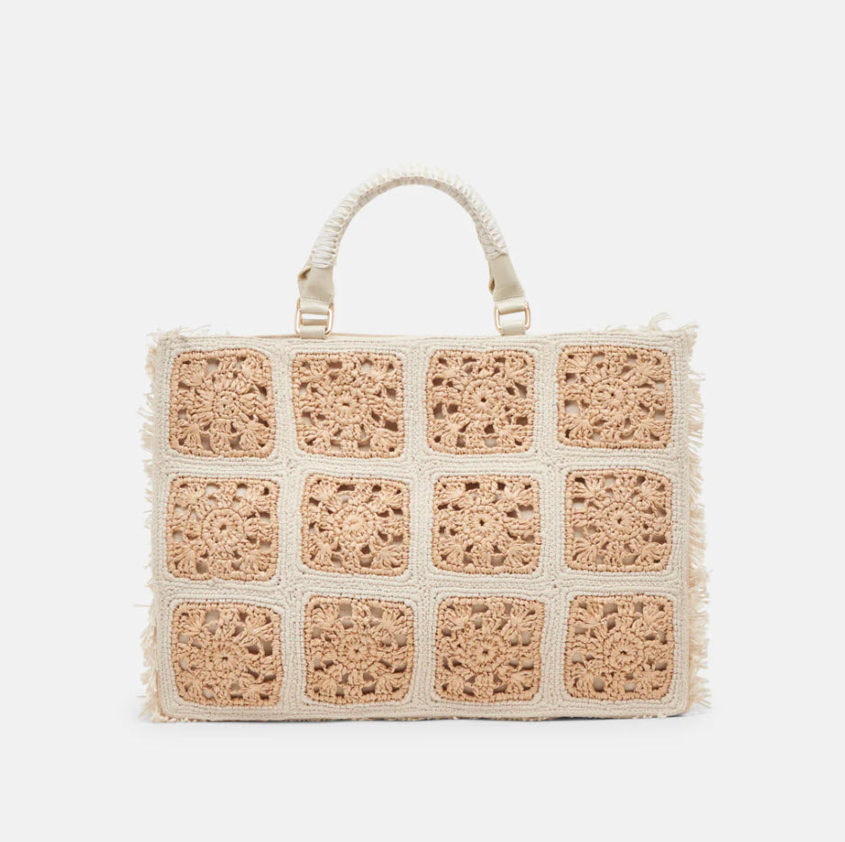 The Crochet Tote in Natural Pearl