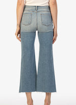 Load image into Gallery viewer, The Wide Leg Raw Hem Jean in Romantic
