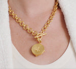 Load image into Gallery viewer, The Honeybee Demi Necklace in Aquamarine
