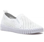 Load image into Gallery viewer, Copy of Tulip 140 - The Perforated Slip-On with Gore in White
